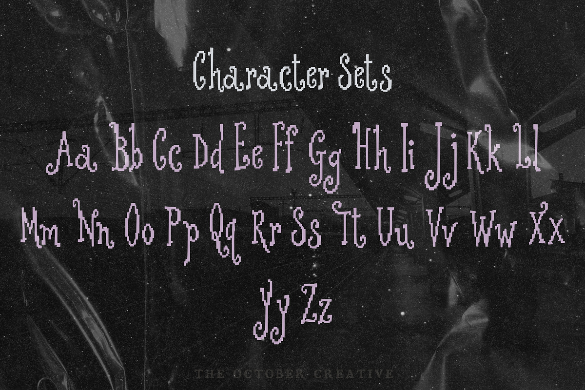 Pixeldrunk Pixel Display Font, a Handwritten Font by The October Creative (Photo 3 of 8)