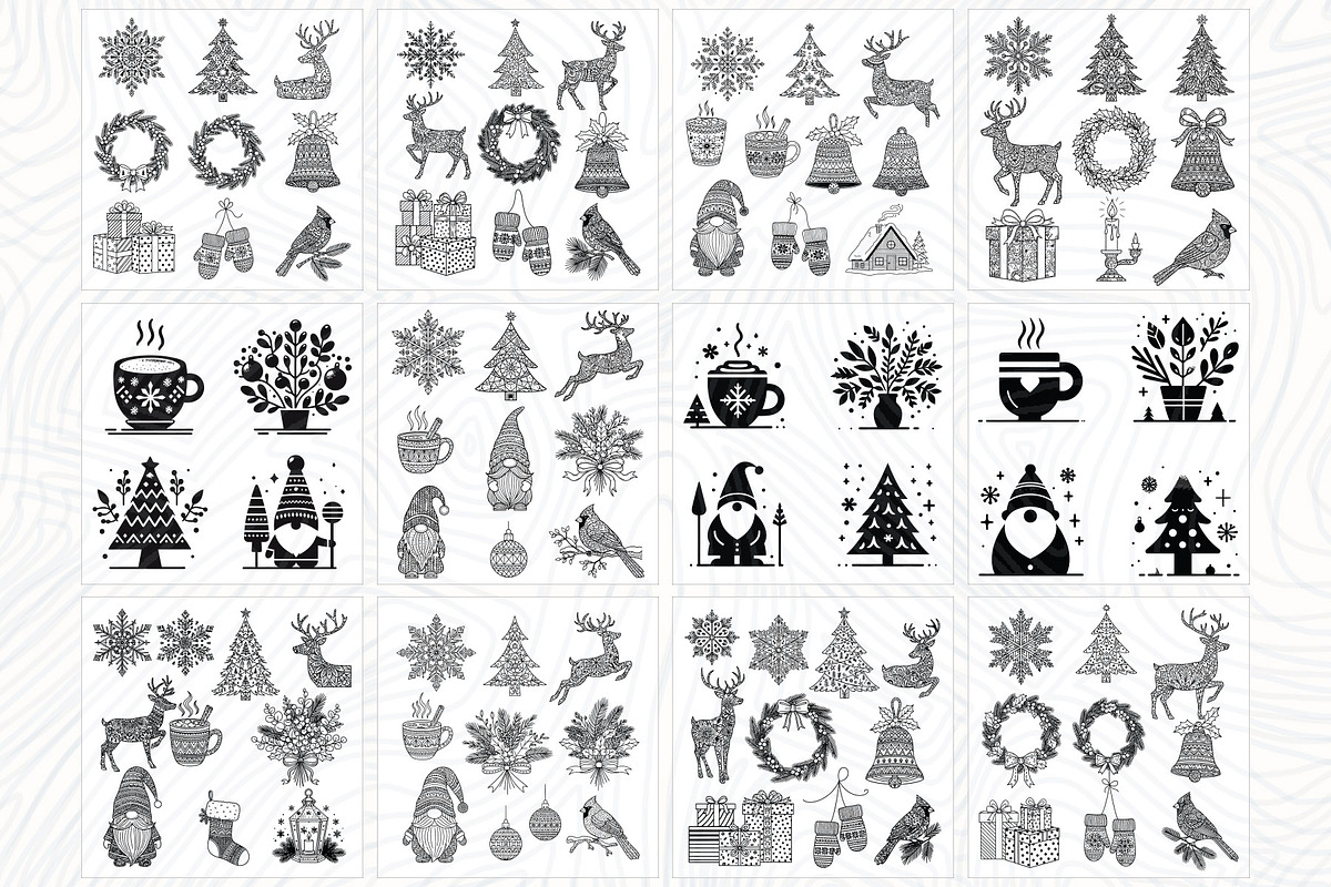 900 Christmas icons collection, a Seasonal Illustration by Sofia's Fashion (Photo 5 of 8)