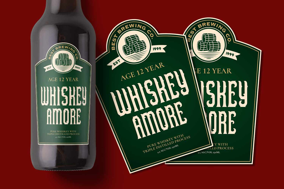 Gonser - Vintage Serif Typeface, a Slab Serif Font by Imoodev (Photo 2 of 5)