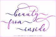 Faradilla / Beautiful Script, a Script Font by Aldedesign (Thumbnail 1 of 8)