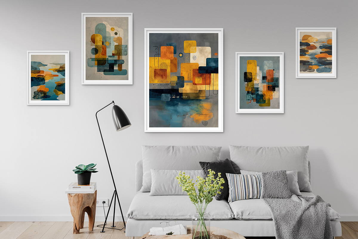 Geometric Abstract Illustration 1, a Decorative Illustration by Housui Patterns (Photo 10 of 10)