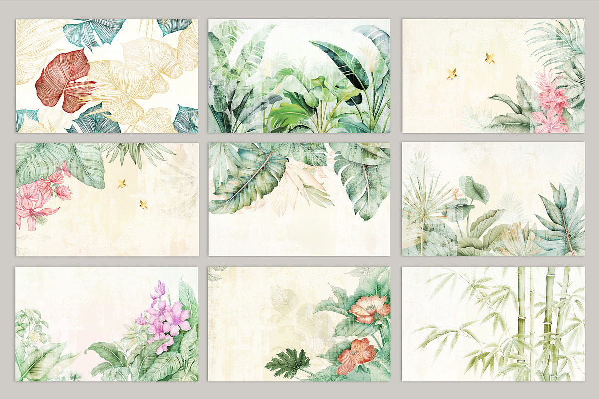 Plants and Flowers Art Wallpaper, a Wallpaper Graphic by fei long (Photo 9 of 10)