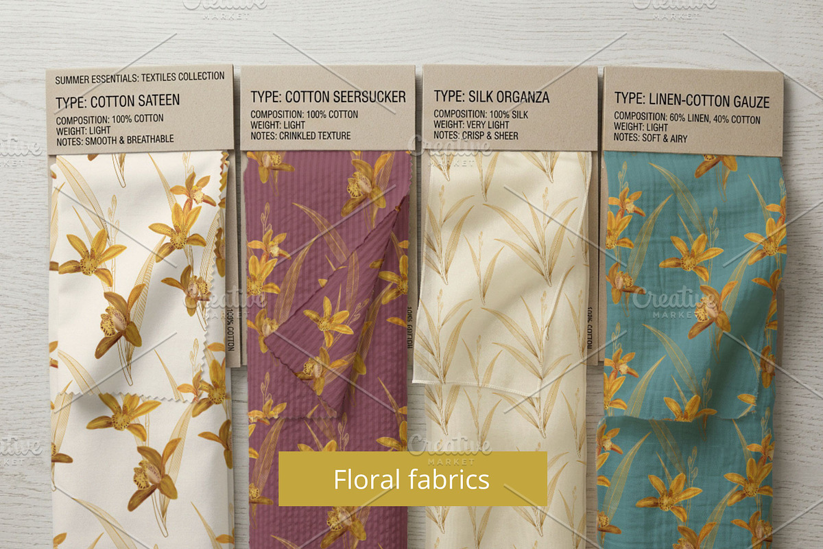 Orchid Botanical Pattern Bundle, a Pattern Graphic by Floraphoria (Photo 2 of 11)