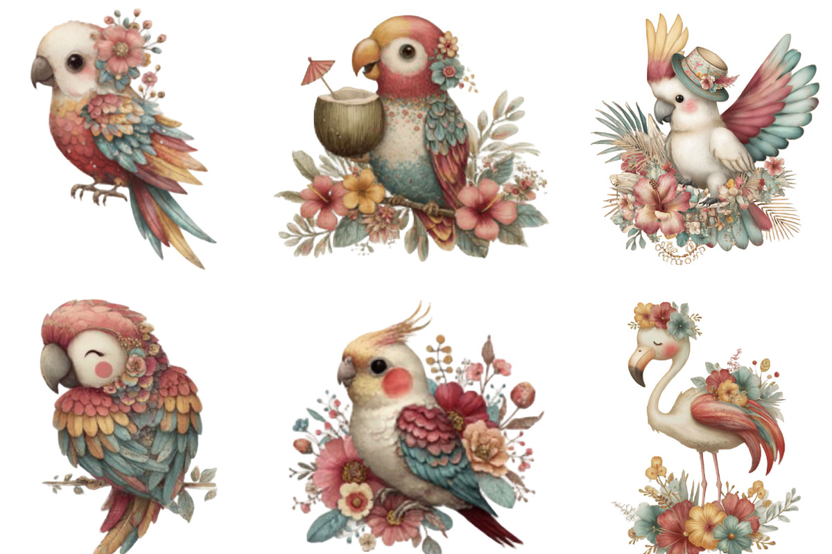 Whimsical Summer Tropical Bird, an Illustration by Designking (Photo 5 of 5)