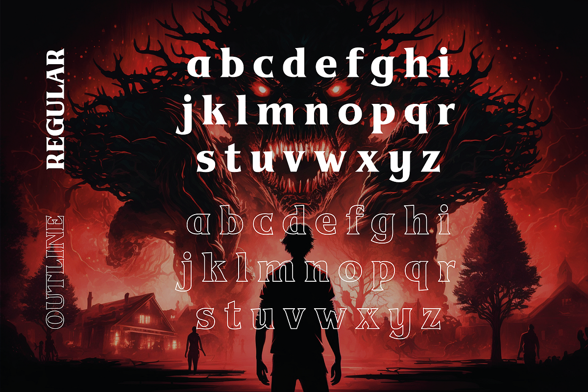 Upside Down - 1980s Retro Typeface, a Serif Font by HipFonts (Photo 2 of 9)