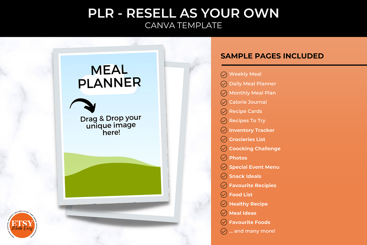 PLR Meal Planner for Resellers, a Templates & Theme by Jennifer Magri Templates (Photo 5 of 8)