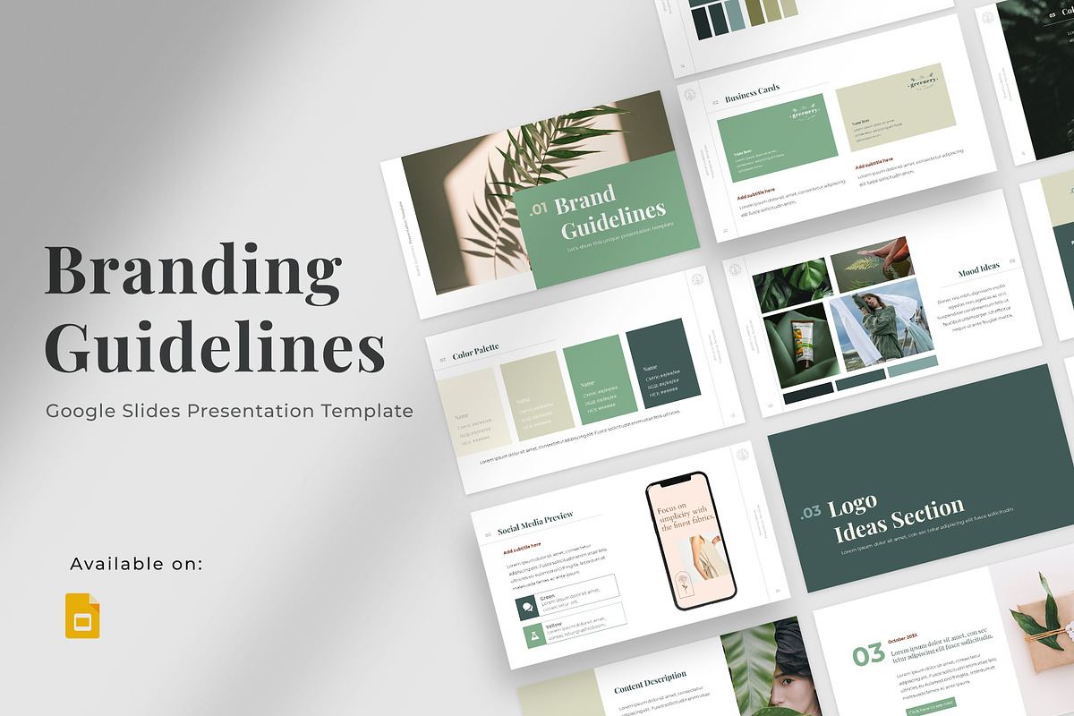 Branding Guidelines Google Slides, a Presentation Template by Zacomic Studios (Photo 1 of 8)