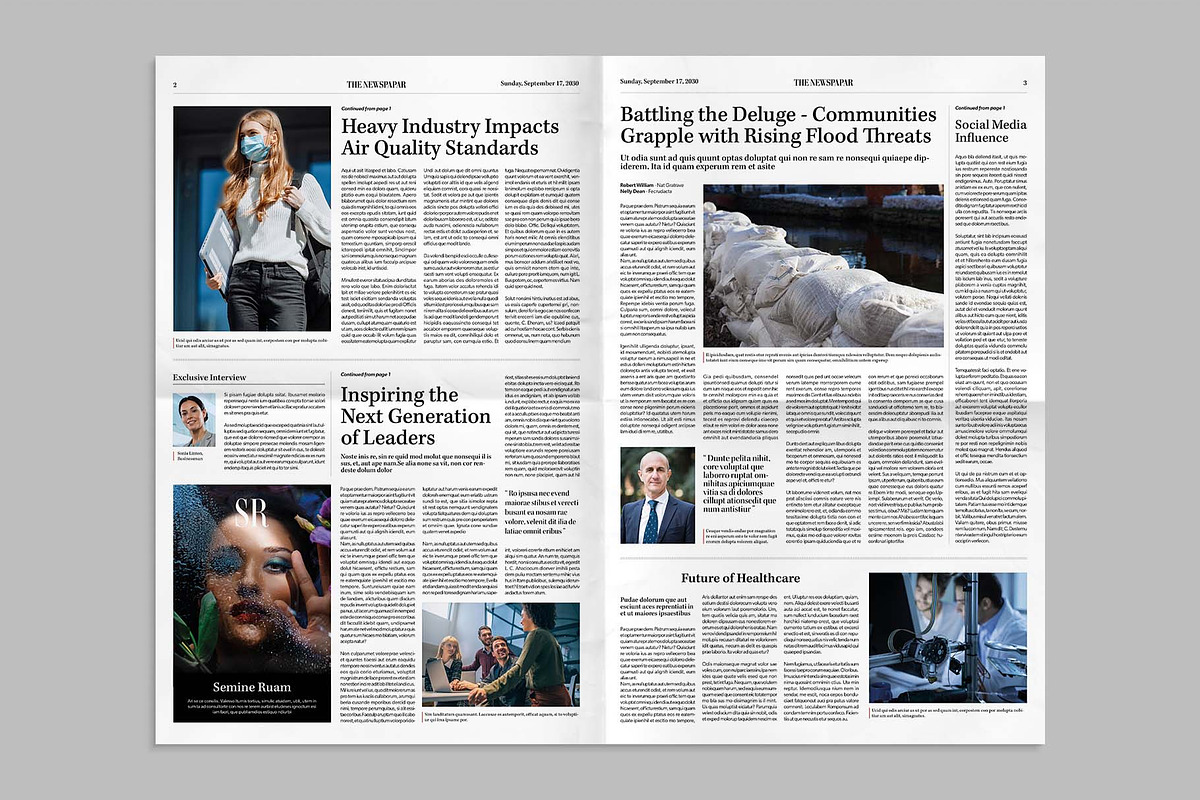 Classic Newspaper Template, a Magazine Template by BrandPacks (Photo 4 of 7)