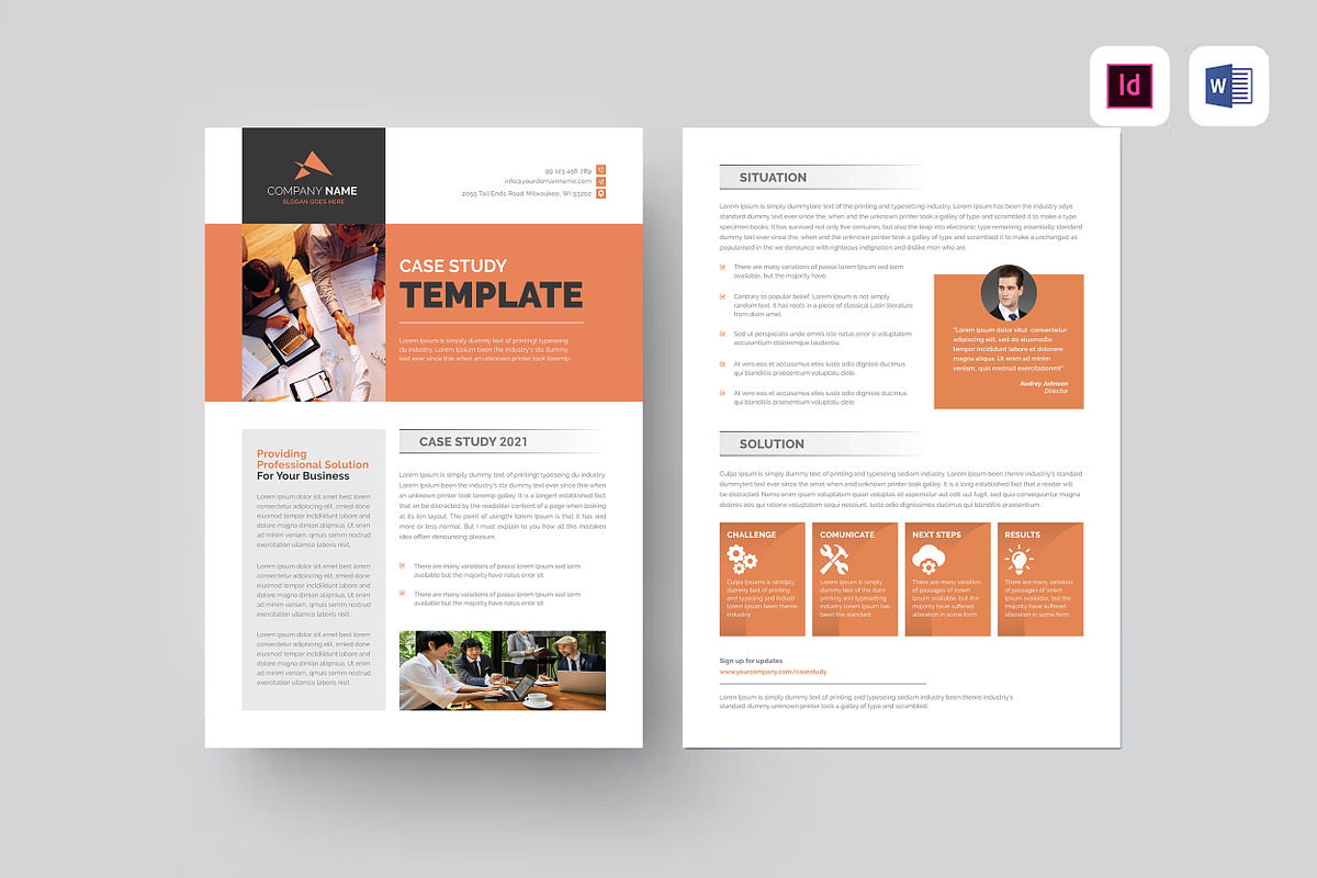 Case Study, a Print Template by TelaTemplates (Photo 2 of 3)