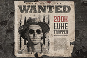 Old Wild West Wanted Poster Template, a Plug-in Add-On by Giallo (Thumbnail 1 of 9)