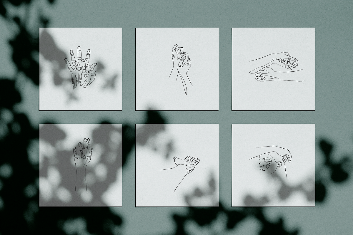 Hands Line Drawings, a Person Illustration by Delightful Design (Photo 7 of 7)