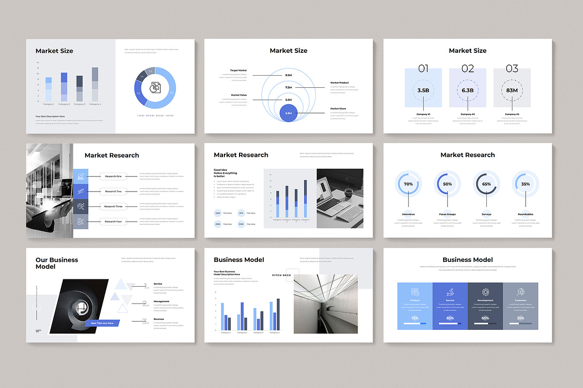 Pitch-Deck Presentation Template, a Presentation Template by GenerousArt (Photo 11 of 38)