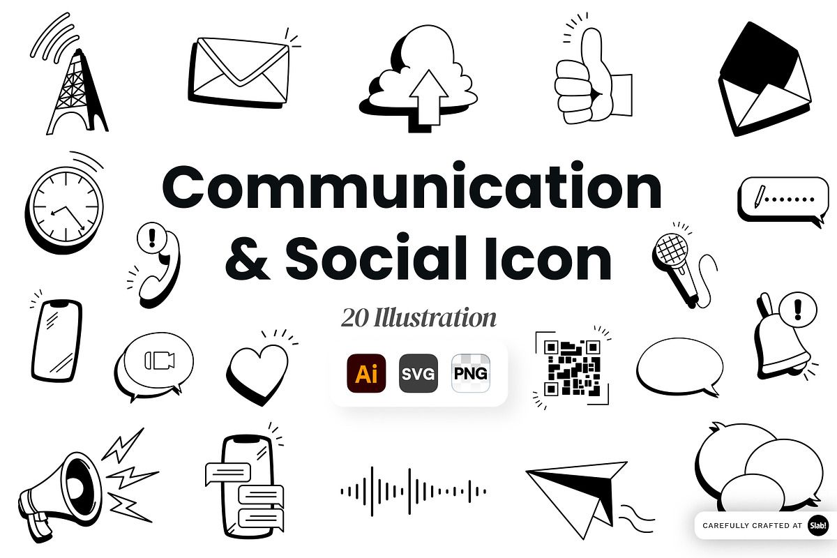Communication & Social Icon, an Object Graphic by SLAB! Design (Photo 1 of 3)