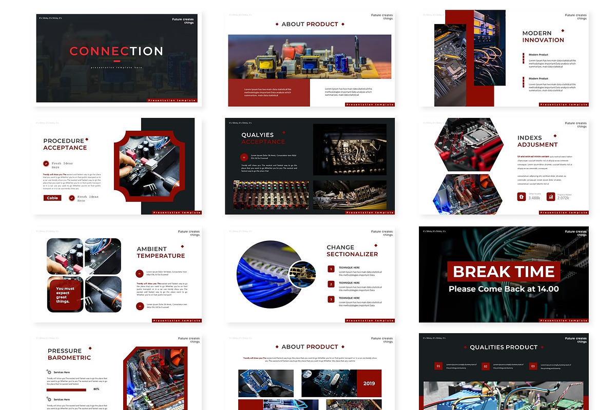Connection - Powerpoint Template, a Presentation Template by AQR Studio