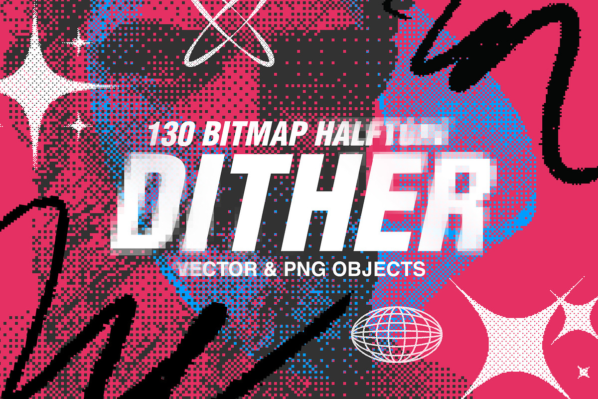 270 Dither Bitmap Vector & PNGs, an Object Graphic by Graphicdome (Photo 3 of 40)