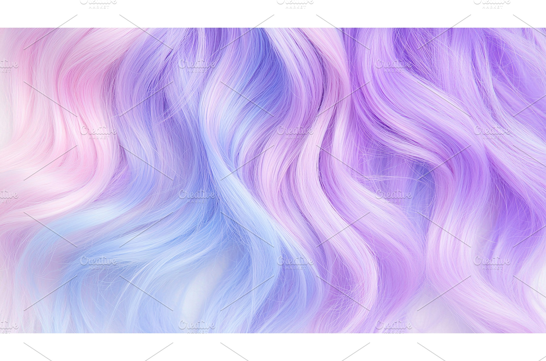 Pastel colored hair with waves: pink, a Beauty & Fashion Photo by Lermont51