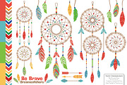 Bright Dreamcatchers Clipart, an Illustration by Amanda Ilkov (Thumbnail 1 of 4)
