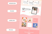 Figma Landing Page Template, a Landing Page Template by Cathy Cárcamo (Thumbnail 2 of 5)