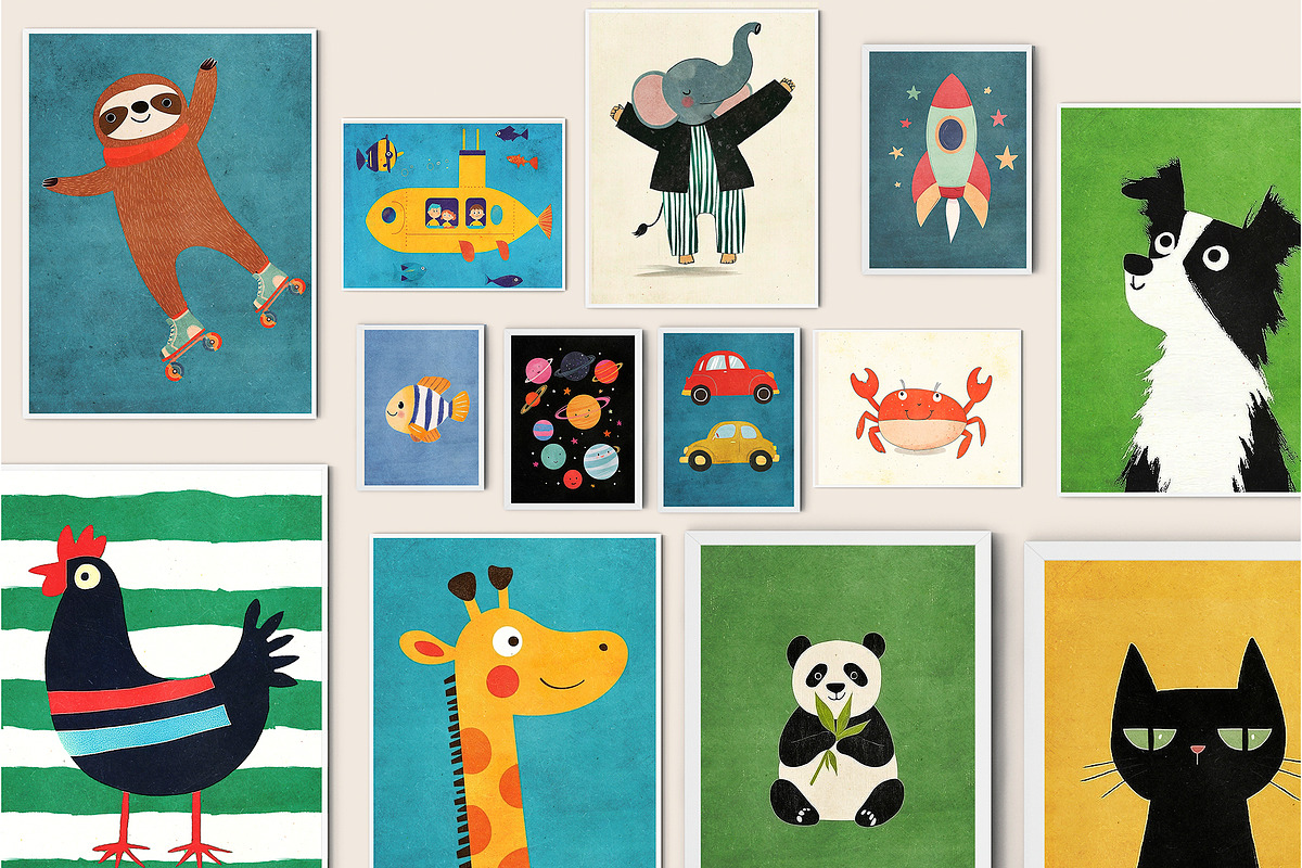 Nursery Art Prints Bundle - 140+, a Background Graphic by Artemsky (Photo 2 of 10)