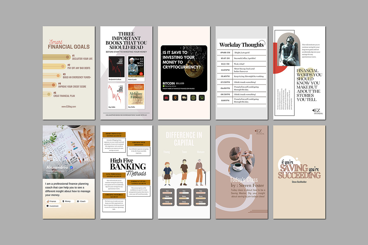 Financial Planning Instagram CANVA, a Social Media Template by Analogi Studio (Photo 20 of 24)