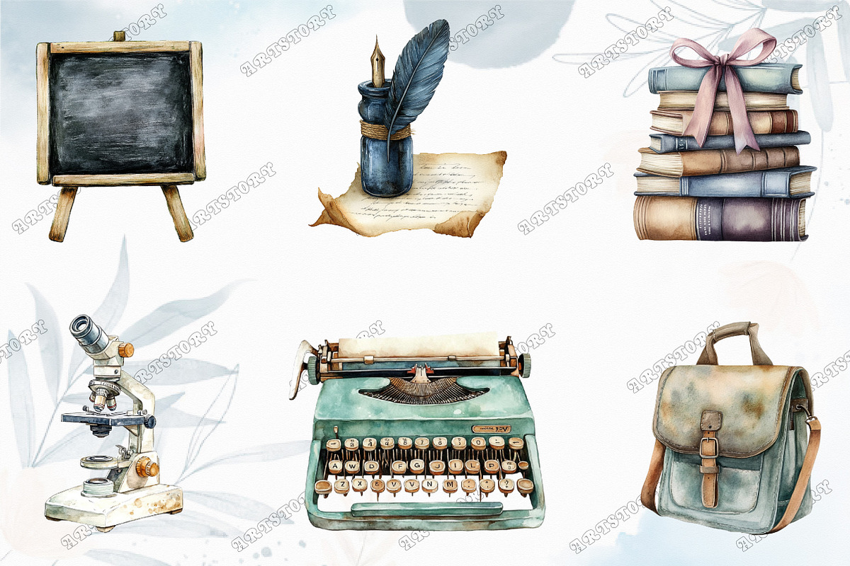 Teaching Material Clipart, an Illustration by designcity5 (Photo 2 of 5)