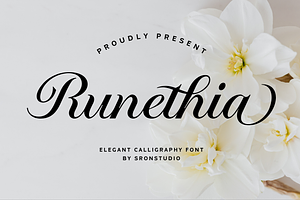 Runethia - Calligraphy Font