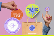 Funky Sticker Templates, a Stationery Template by Hell Yeah Designs (Thumbnail 2 of 6)