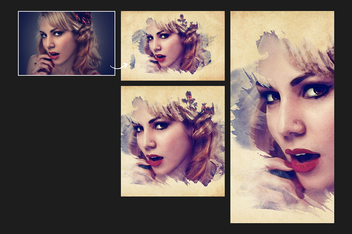 Vibrant Watercolor Effect for Ps, a Brushes & More by ShinyPixel (Photo 4 of 19)