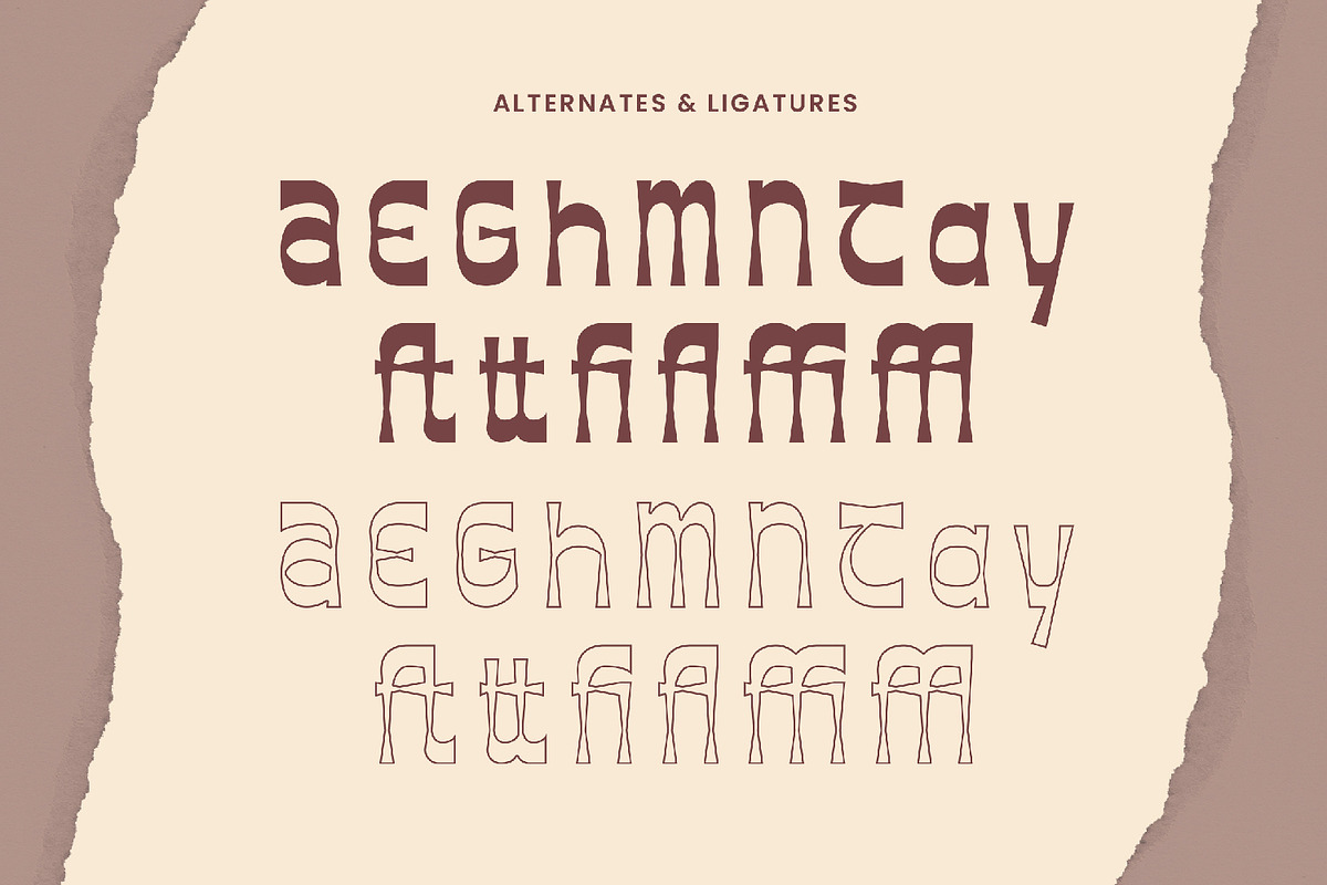 Paintage Paintage - Vintage Display, a Sans Serif Font by AQR Studio (Photo 7 of 8)