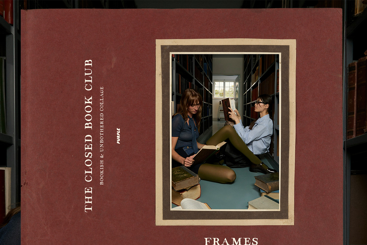 The Closed Book Club Vintage Collage, an Object Graphic by Purple (Photo 5 of 15)
