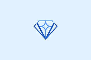 Luxurious jewelry logo design templa