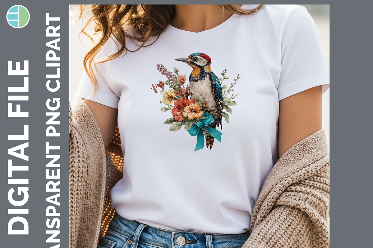 Boho Bird Clipart Bundle, 20 PNG, an Animal Illustration by Enliven Designs (Photo 8 of 8)