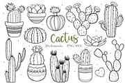 Cactus, Succulent Pot SVG PNG Bundle, an Object Graphic by ArtGiftsStudio (Thumbnail 1 of 4)