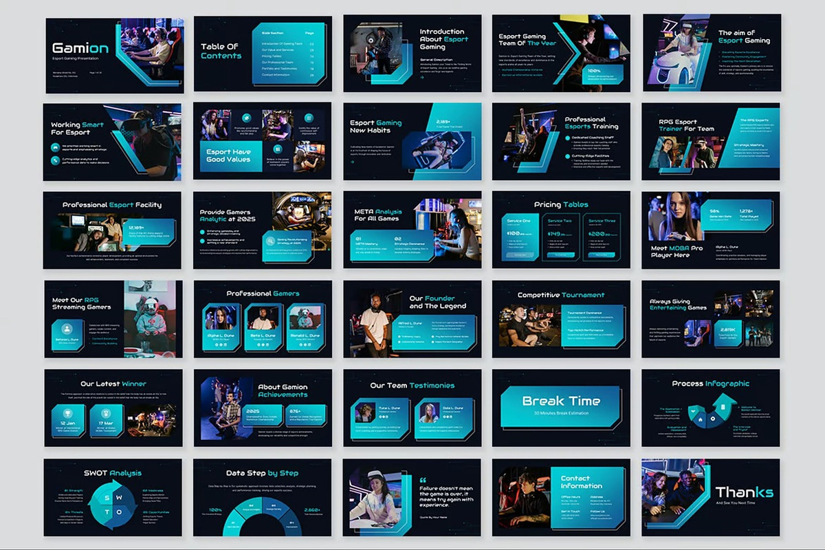 Esport Gaming Powerpoint Templates, a Presentation Template by Fit-tee (Photo 9 of 10)