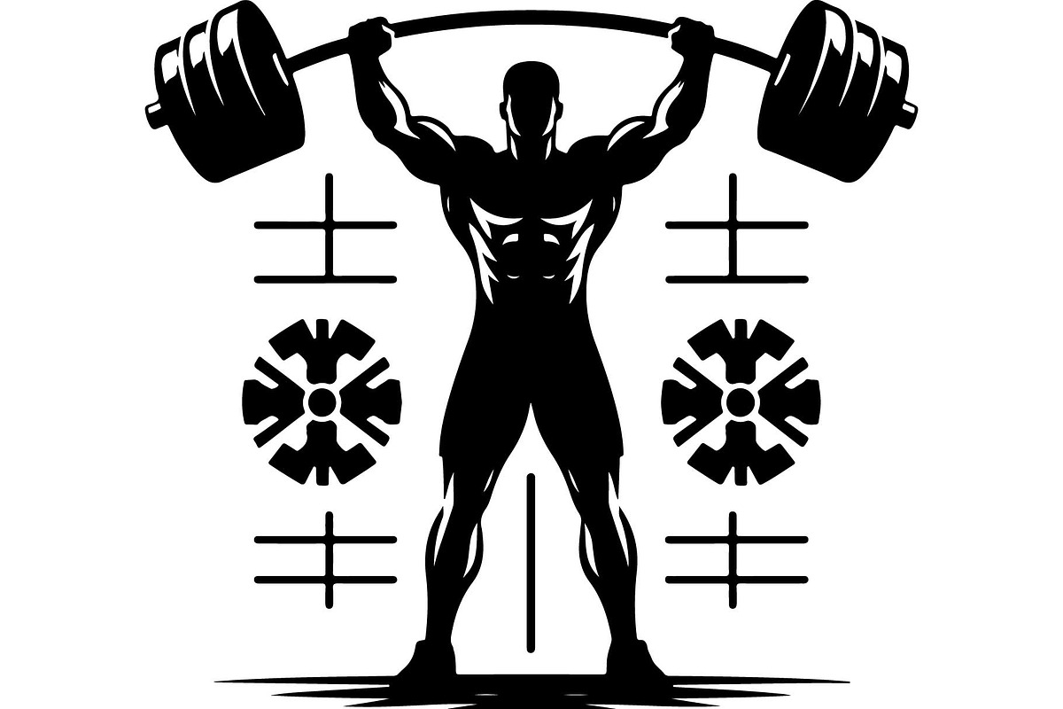 Vintage Strongman Weightlifting, an Object Graphic by jahid234 (Photo 3 of 6)