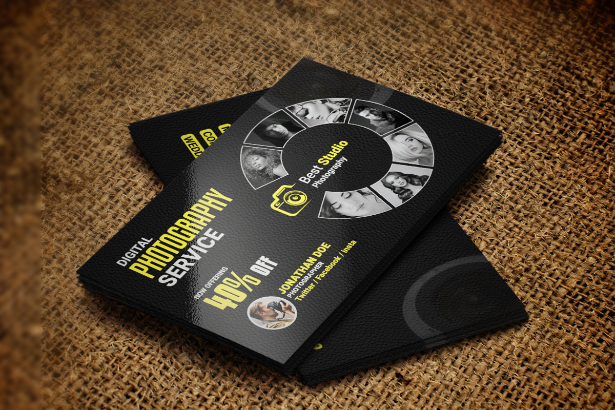 Photography Business Card, a Business Card Template by AfzaalGraphics (Photo 2 of 2)