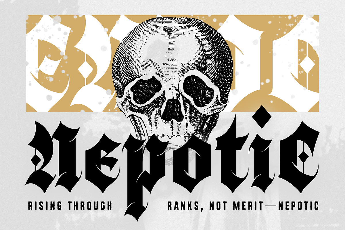 Black Webs - Gothic Blackletter Font, a Blackletter Font by Typia Nesia (Photo 8 of 16)