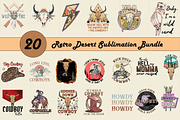 Retro Desert Sublimation Bundle, an Illustration by DiamondShop (Thumbnail 1 of 21)