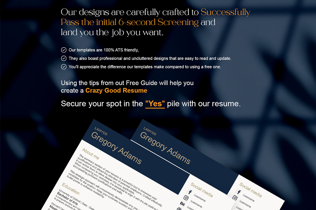 Lawyer resume template, a Resume Template by FinishResume (Photo 11 of 11)