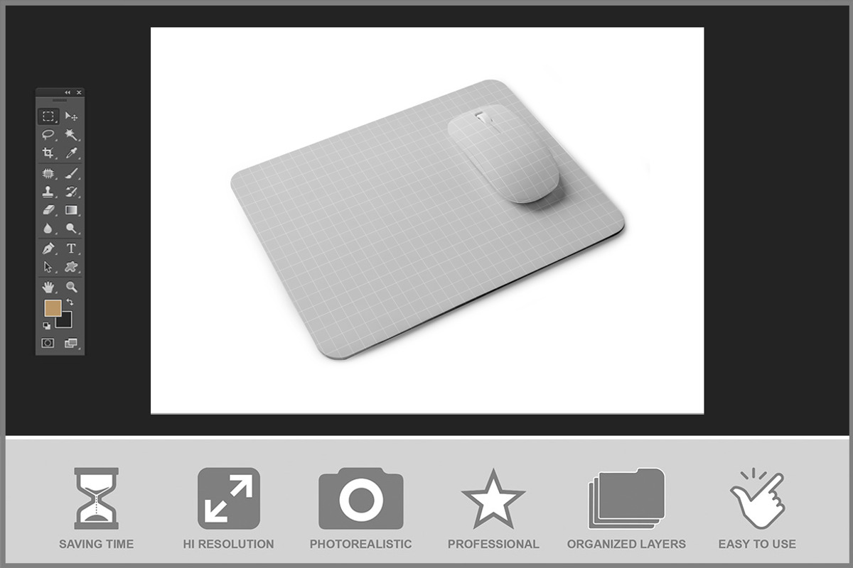 Gaming Mouse Pad Mockup, a Product Mockup by Bruno's Shop (Photo 2 of 3)