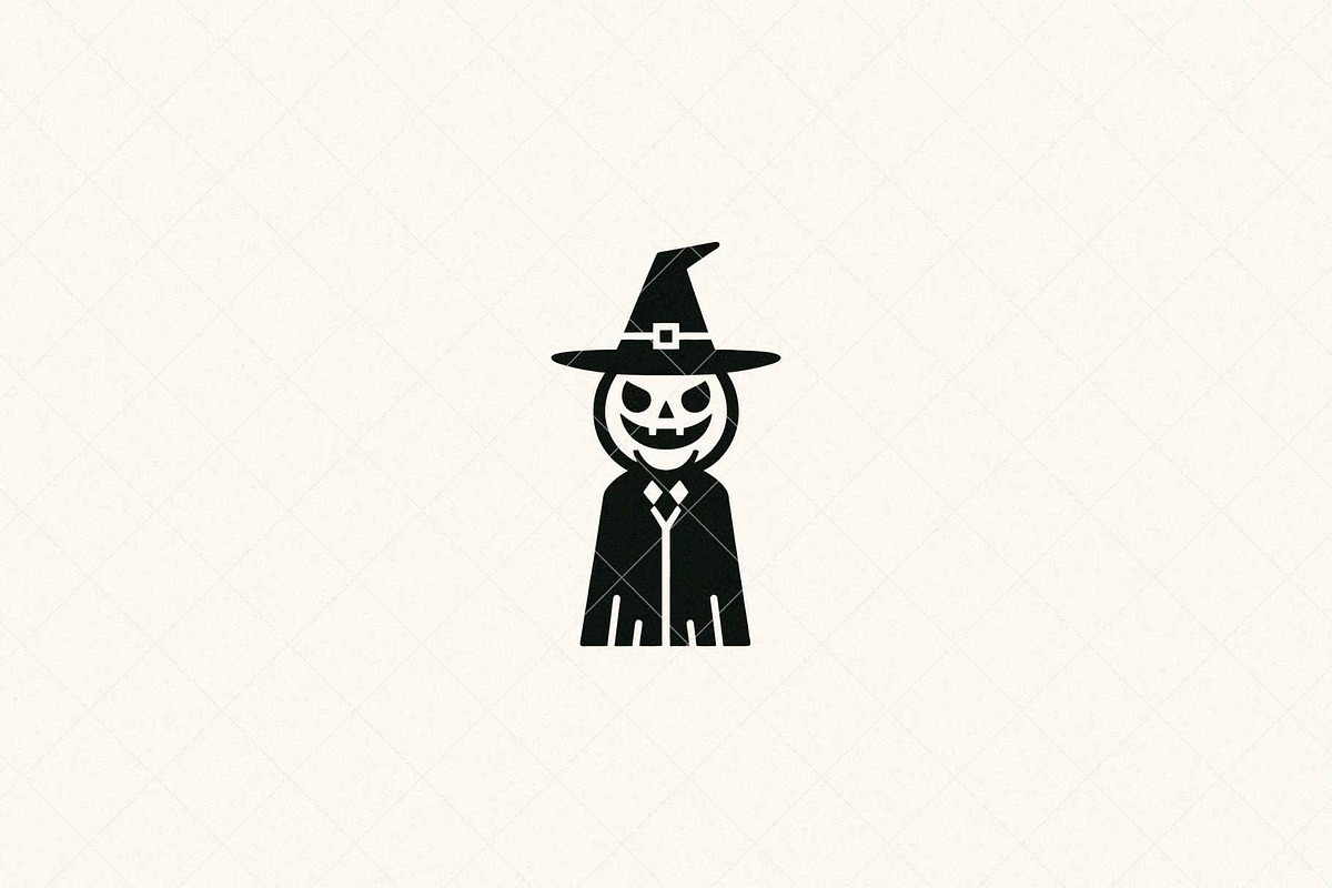Spooky Pumpkin Character Icon, a Seasonal Illustration by Vectorium Studio (Photo 1 of 3)