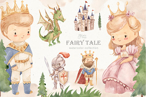 FAIRY TALE. King, dragon, knight