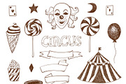 Vintage circus design set, an Illustration by Scarlet Heath Art (Thumbnail 4 of 10)
