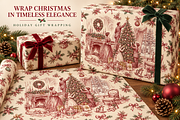 Christmas Tree Decorating Toile Pack, a Pattern Graphic by Olya Creative (Thumbnail 3 of 7)