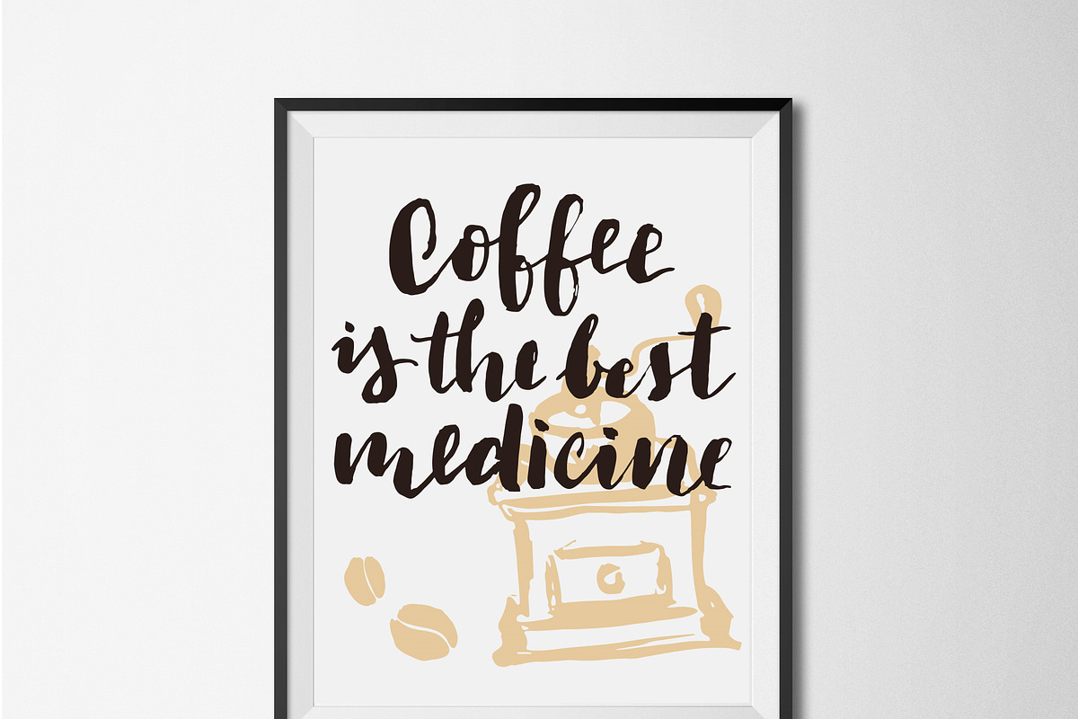 Lettering coffee posters, a Food Illustration by ZapolzunArt (Photo 7 of 7)