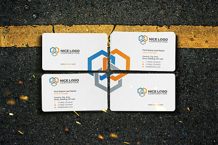 business card construction industry, a Business Card Template by Indigo Graphic Shop