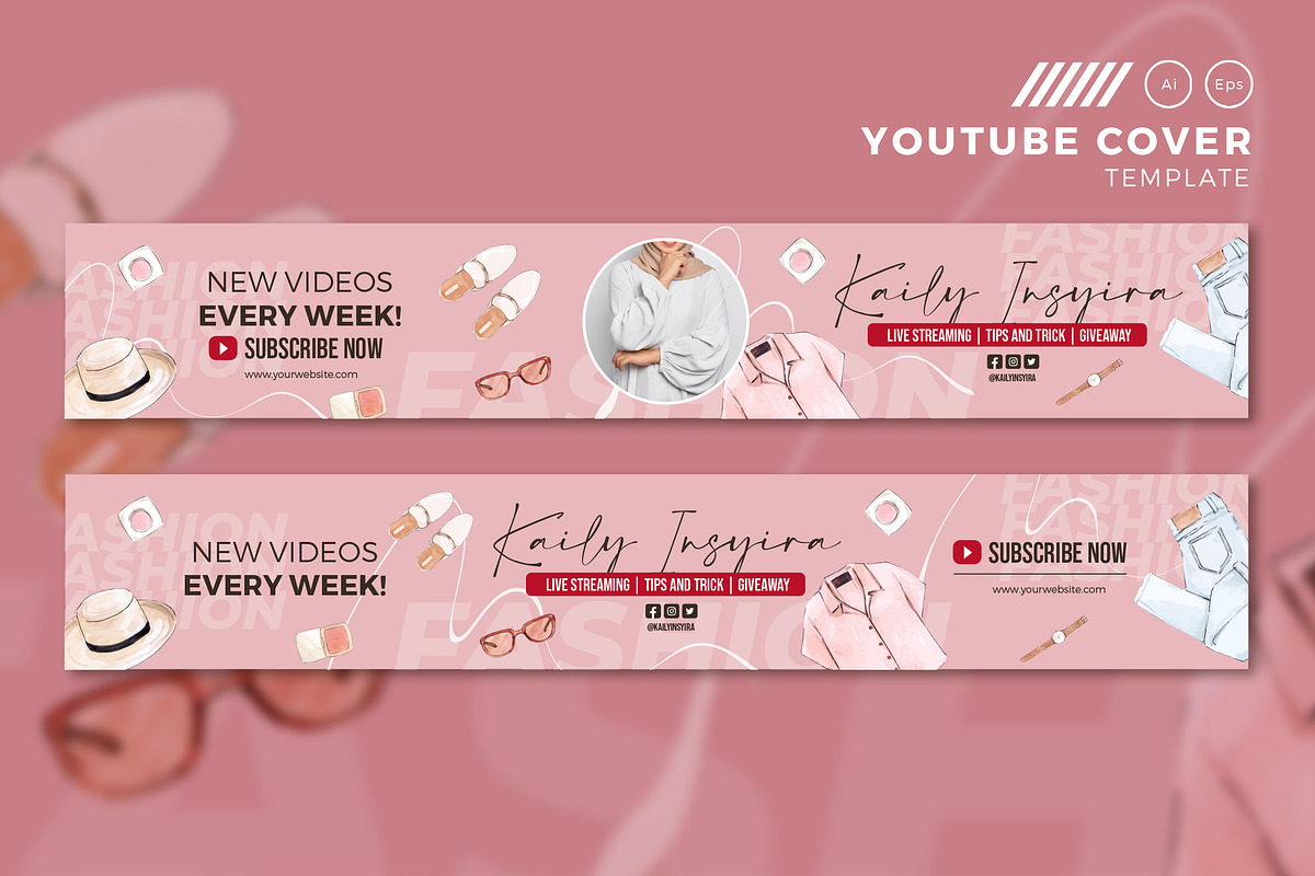 Youtube Cover, a Social Media Template by Aarley Kaiven