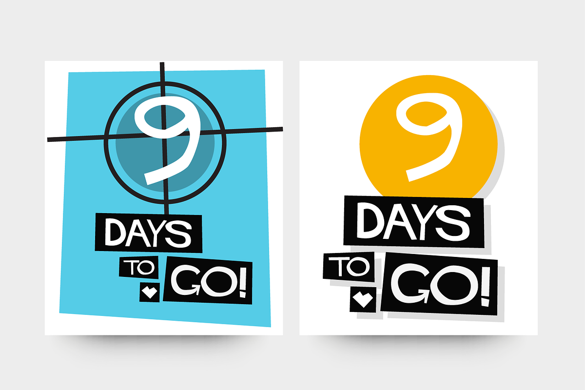 X Days to Go Retro Poster Design, a Graphic by Orange Graphics (Photo 3 of 3)
