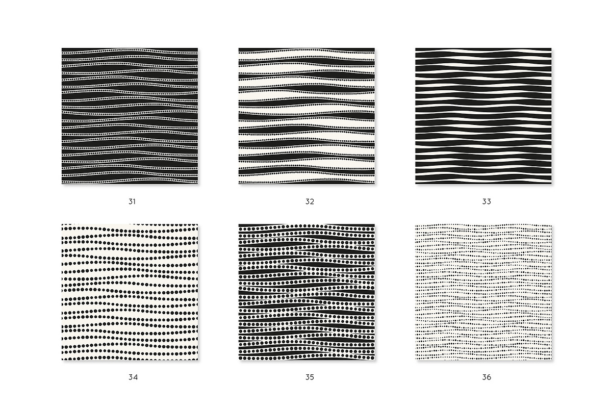 Curvy Seamless Pattern Collection, a Pattern Graphic by Curly_Pat (Photo 7 of 10)