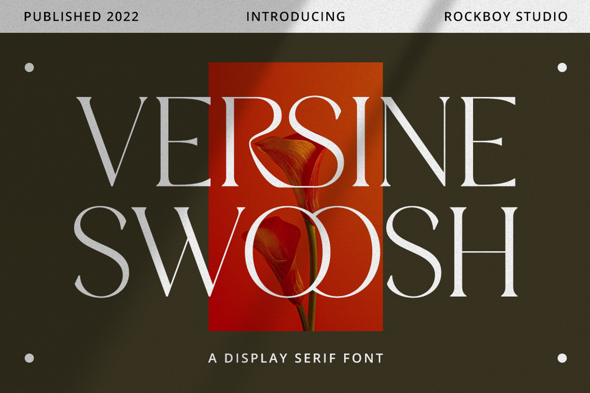 Versine Swoosh, a Serif Font by RockboyStd (Photo 1 of 12)